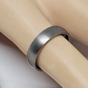 Titanium 5 mm Unisex Brushed Polished Edge Wedding Band Ring Size 7